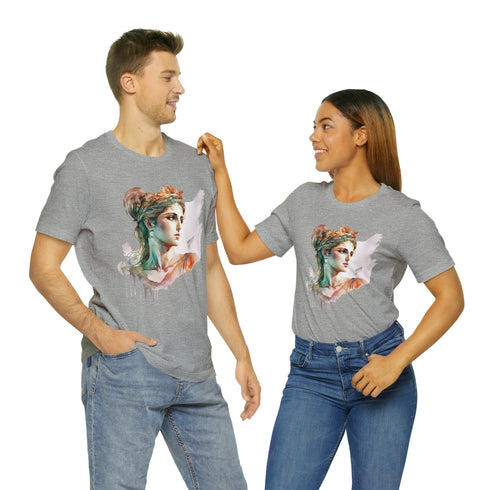 Greecian Goddess in Watercolor - Short Sleeve Tee